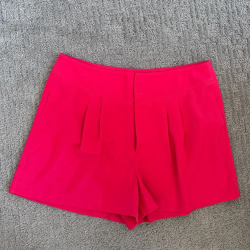 Jennifer Lopez High Waist Shorts - Fuchsia, Navy, and Ivory